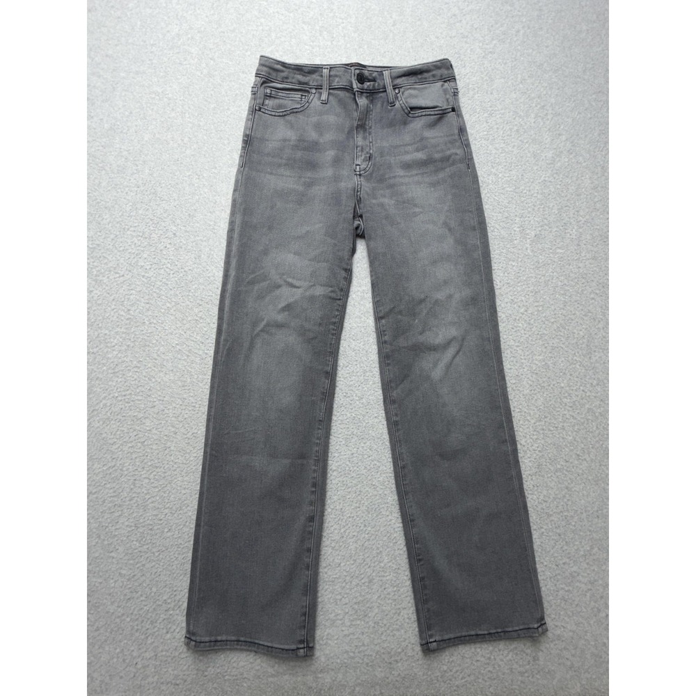 Quince Jeans Womens 27 Gray Medium Wash Mid Rise Straight Leg Classic Denim